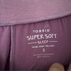 Torrid Sleep Size 3 Super Soft Sleep Joggers with Pockets